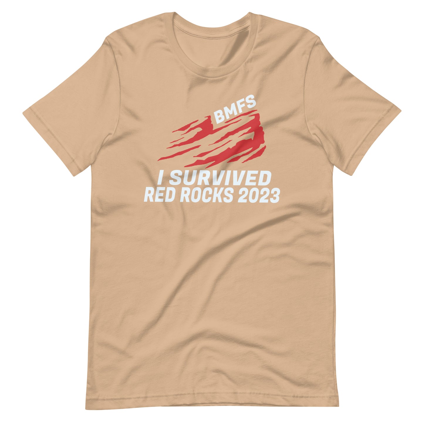 BMFS I Survived Red Rocks 2023 Bella + Canvas Premium Cotton | 33 BMFS THE GOAT