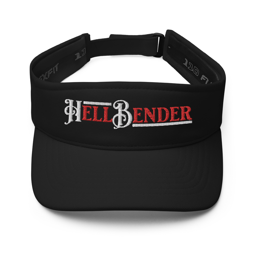 Hell Bender | Flat Embroidery | Inspired Strings Art Cap | Lot Style Visor | Bluegrass Band Swag