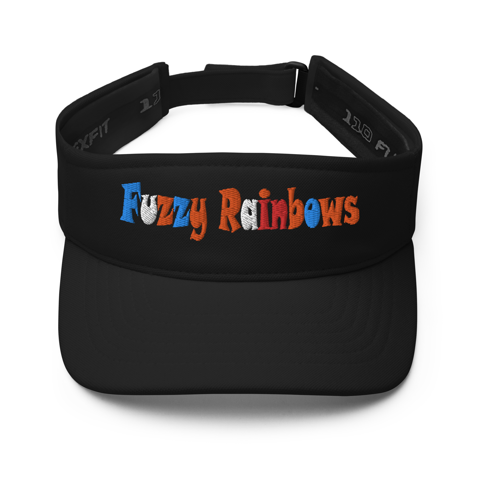 Fuzzy Rainbows | Flat Embroidery | Inspired Strings Art Cap | Lot Style Visor | Bluegrass Band Swag