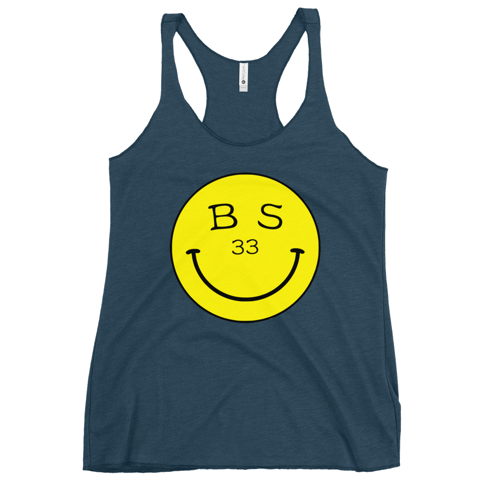 33 Smiley Face | Women's Racerback Tank | BMFS 33 | Ladies Top