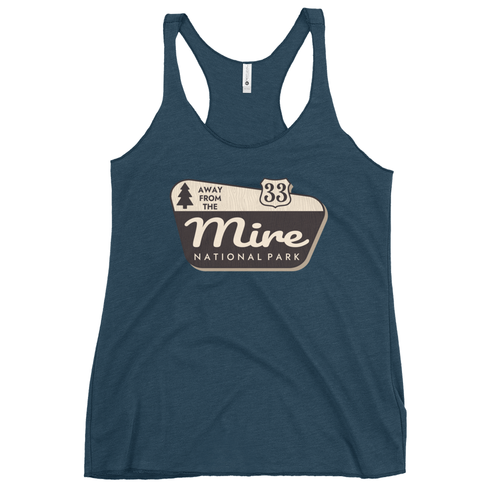 Away From The Mire Park | Women's Racerback Tank | BMFS 33 | Ladies Top