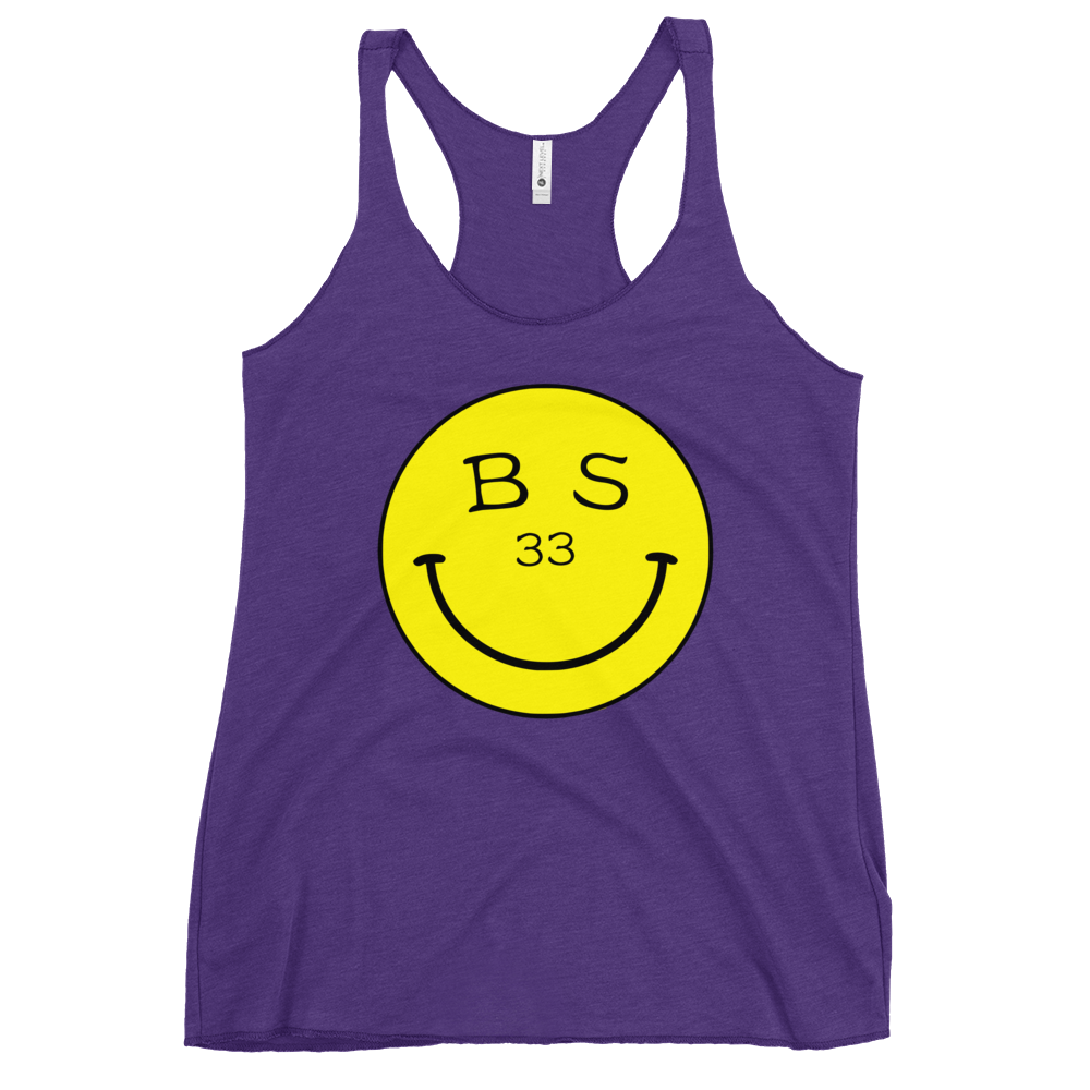 33 Smiley Face | Women's Racerback Tank | BMFS 33 | Ladies Top