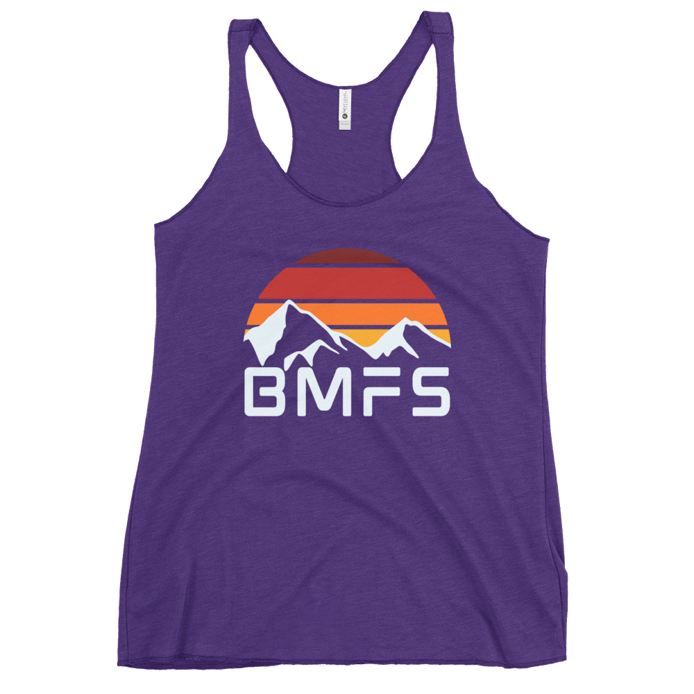 BMFS Mountains | Women's Racerback Tank | BMFS 33 | Ladies Top