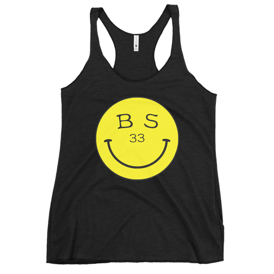 33 Smiley Face | Women's Racerback Tank | BMFS 33 | Ladies Top