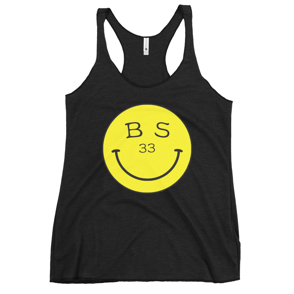 33 Smiley Face | Women's Racerback Tank | BMFS 33 | Ladies Top