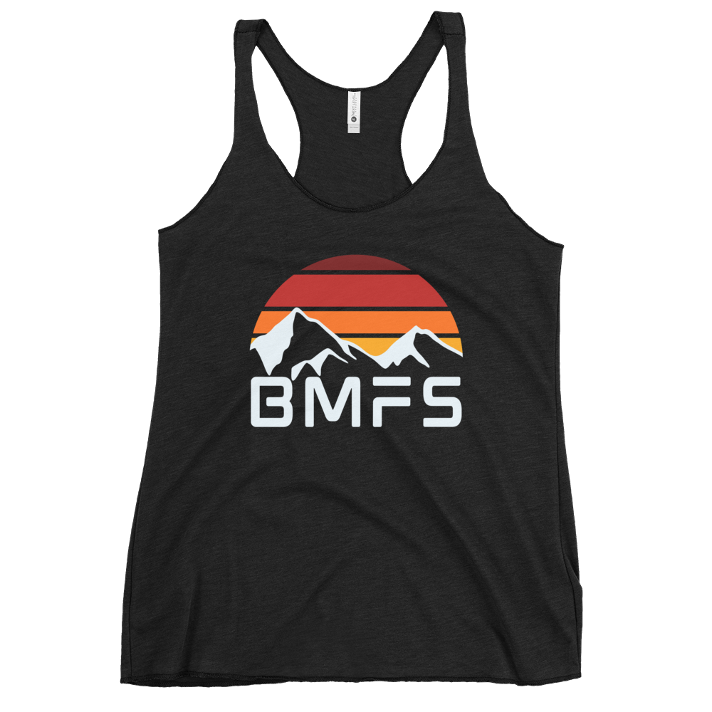 BMFS Mountains | Women's Racerback Tank | BMFS 33 | Ladies Top