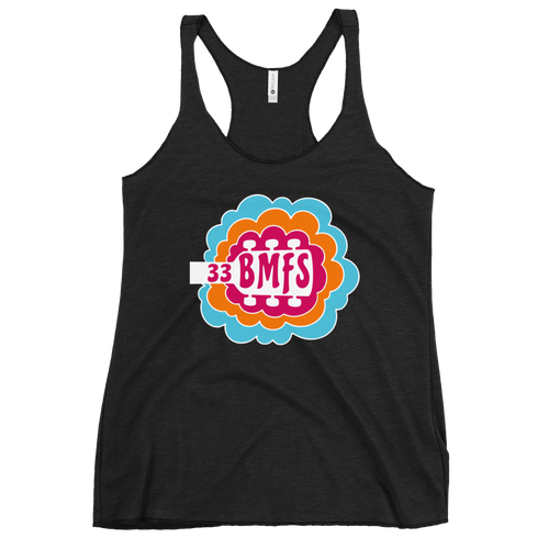 BMFS 33 Headstock Retro | Women's Racerback Tank | BMFS 33 | Ladies Top