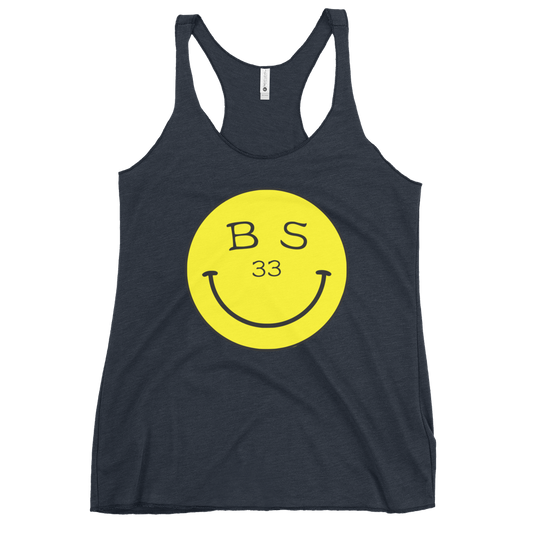 33 Smiley Face | Women's Racerback Tank | BMFS 33 | Ladies Top