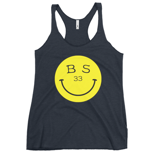 33 Smiley Face | Women's Racerback Tank | BMFS 33 | Ladies Top