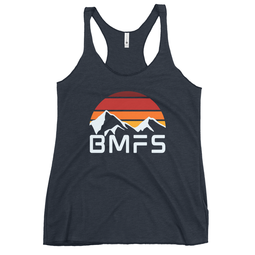 BMFS Mountains | Women's Racerback Tank | BMFS 33 | Ladies Top