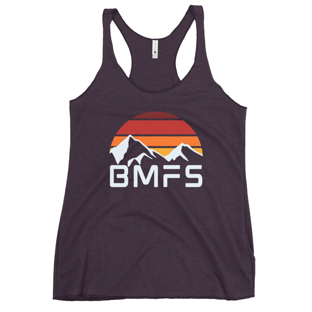 BMFS Mountains | Women's Racerback Tank | BMFS 33 | Ladies Top