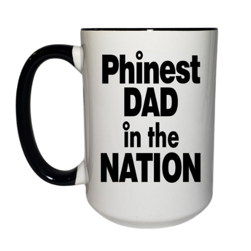 15oz Phinest Dad In the Nation Ceramic Coffee Mug | Ink/Printed Image