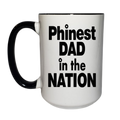 15oz Phinest Dad In the Nation Ceramic Coffee Mug | Ink/Printed Image