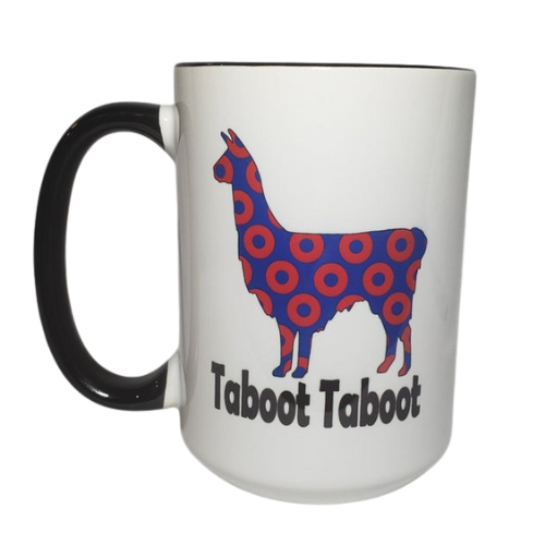 15oz Llama Taboot Ceramic Coffee Mug | Ink/Printed Image