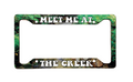 Meet Me At The Creek Outdoor Version | Aluminum License Plate Frame | Ink/Printed Image