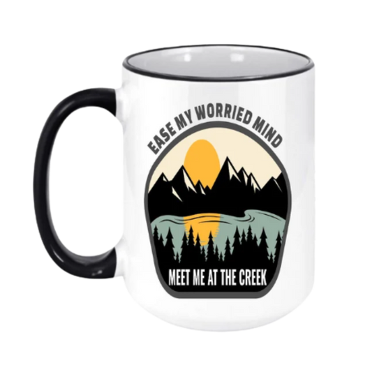 Meet Me At The Creek Ceramic Coffee Mug | BMFS 33 | Ink/Printed Image