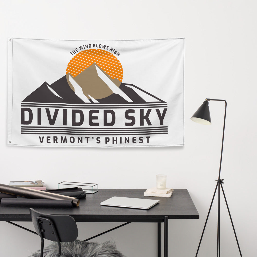 Divided Sky Mountain Flag with 2 iron grommets | Phishy Fan Art