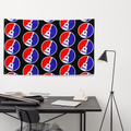 BMFS Guitar Flag with 2 iron grommets | 56" x 34 ½" | Billy Fan Art