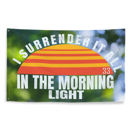 In The Morning Light Flag | 2 iron grommets | 56" x 34 ½" | Billy Fan Art