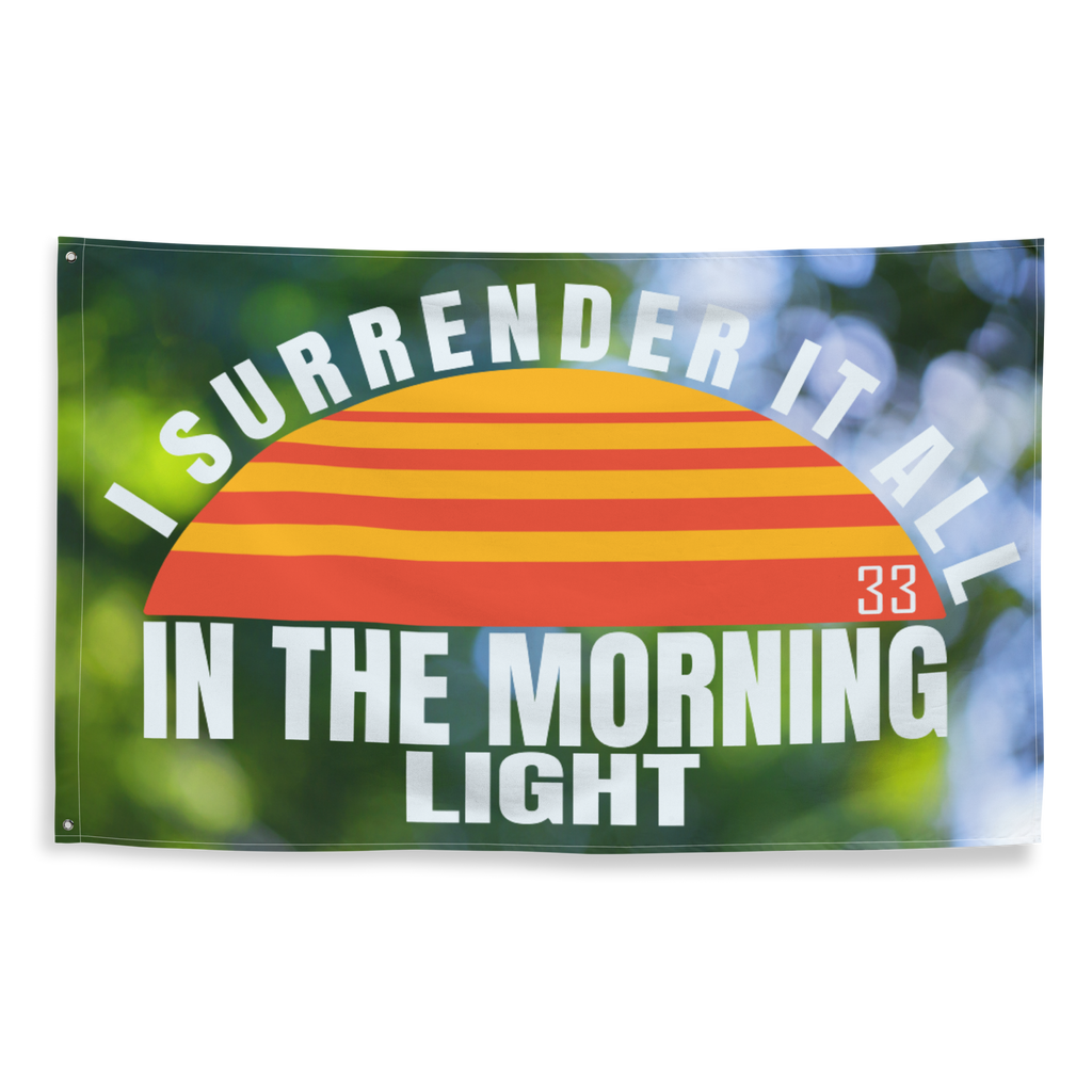 In The Morning Light Flag | 2 iron grommets | 56" x 34 ½" | Billy Fan Art