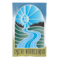 Ease My Worried Mind Flag | 2 iron grommets | 56" x 34 ½" | Billy Fan Art