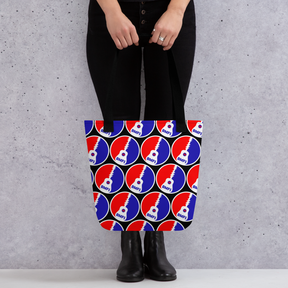 BMFS Guitar Tote bag | 15″ × 15″ | Billy Fan Art
