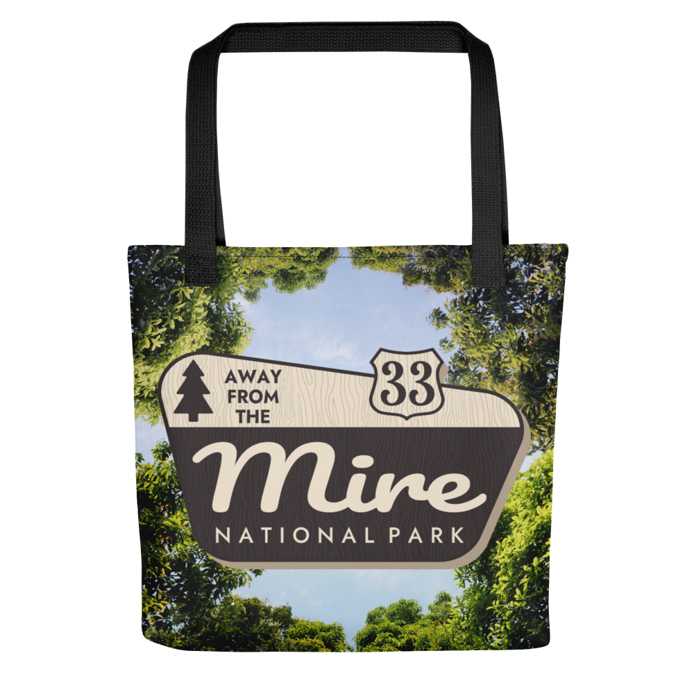 Away From The Mire Tote bag | 15″ × 15″ | Billy Fan Art