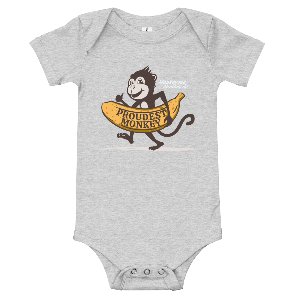 Proudest Monkey Bella + Canvas baby bodysuit | One Piece | DMB Fan Art | DTG