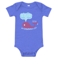 Purple Humpback Whale Bella + Canvas baby bodysuit | One Piece | Phan Art | DTG