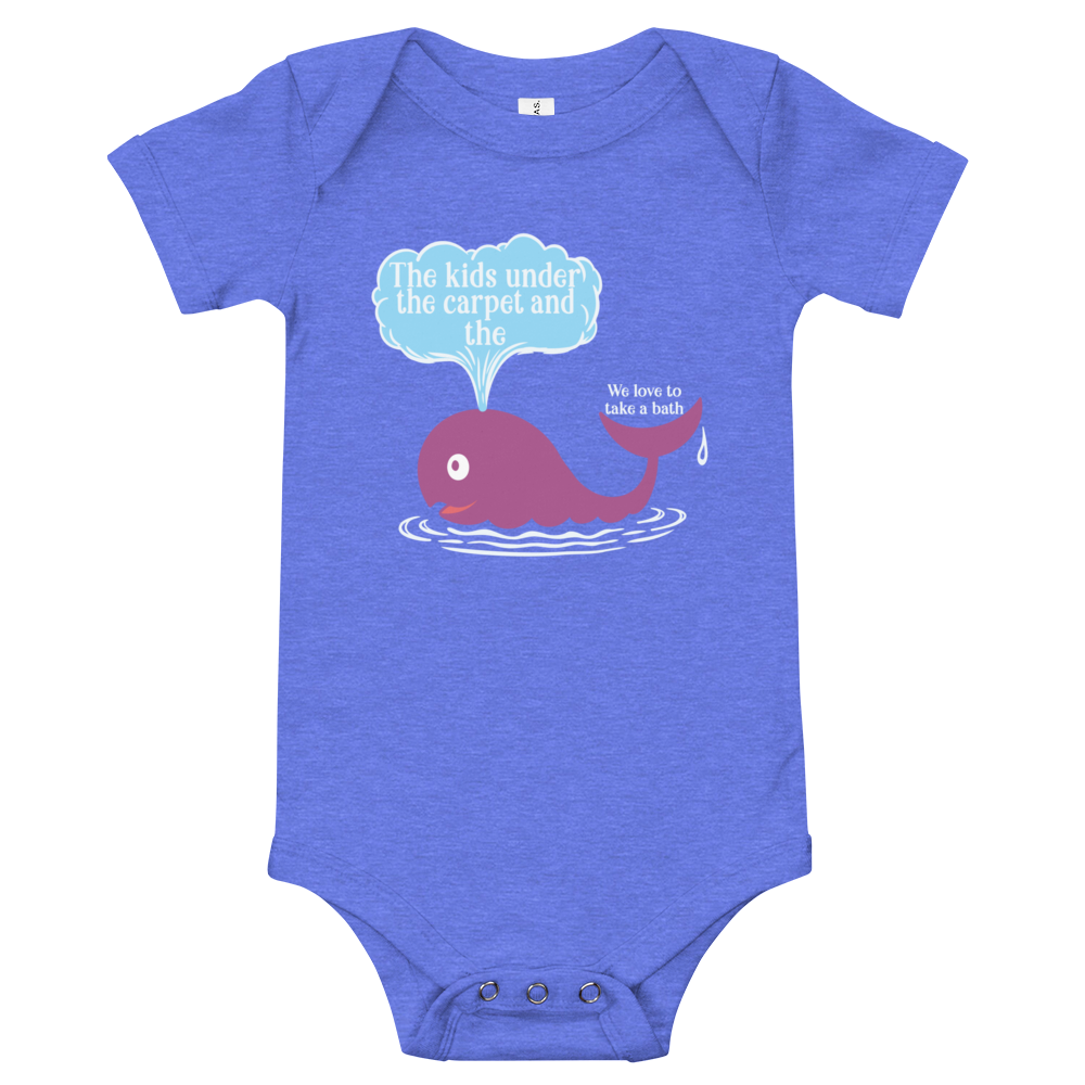 Purple Humpback Whale Bella + Canvas baby bodysuit | One Piece | Phan Art | DTG