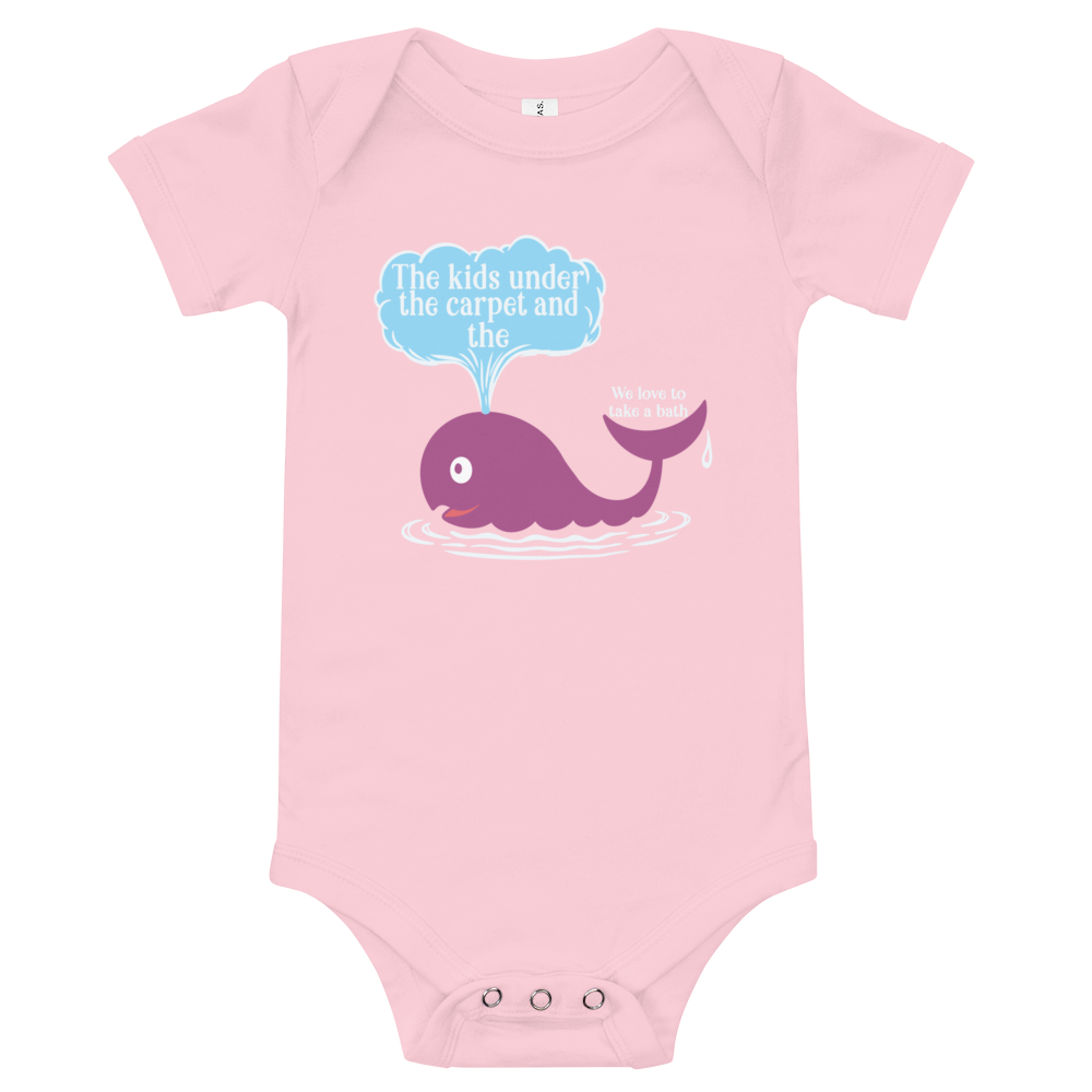 Purple Humpback Whale Bella + Canvas baby bodysuit | One Piece | Phan Art | DTG