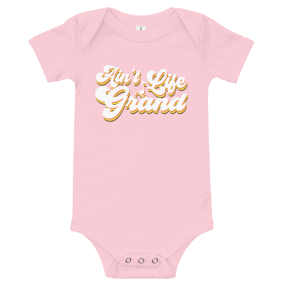 Ain't Life Grand Bella + Canvas baby bodysuit | One Piece | WP Fan Art | DTG