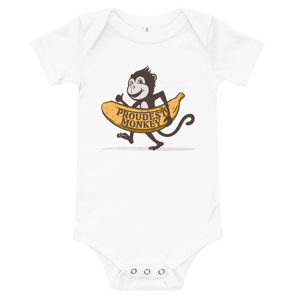 Proudest Monkey Bella + Canvas baby bodysuit | One Piece | DMB Fan Art | DTG