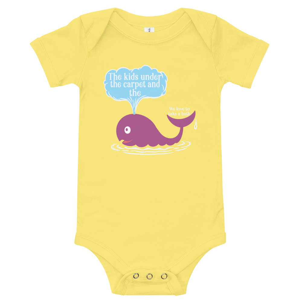 Purple Humpback Whale Bella + Canvas baby bodysuit | One Piece | Phan Art | DTG