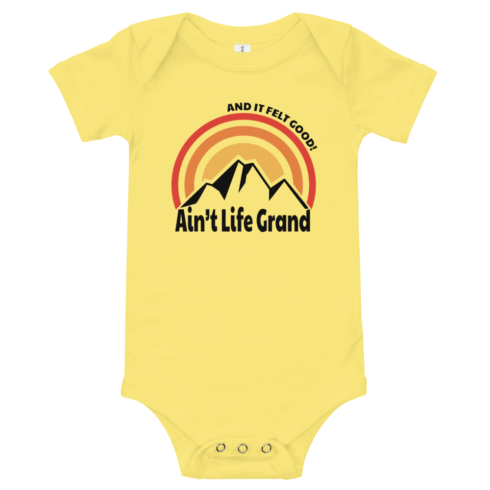 Ain't Life Grand Bella + Canvas baby bodysuit | One Piece | WP Fan Art | DTG
