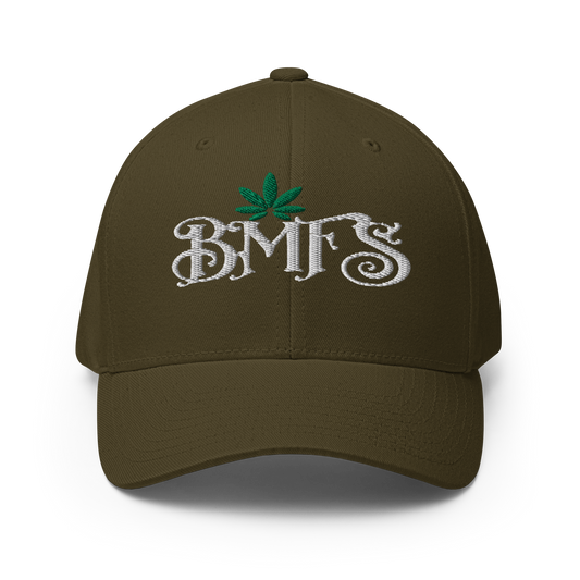 BMFS Pot Leaf FlexFit Structured Twill Cap | BMFS 33 Inspired Cap