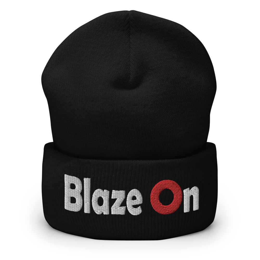 Blaze On Donut Cuffed Beanie | Flat Embroidery | Inspired Phish Phan Art