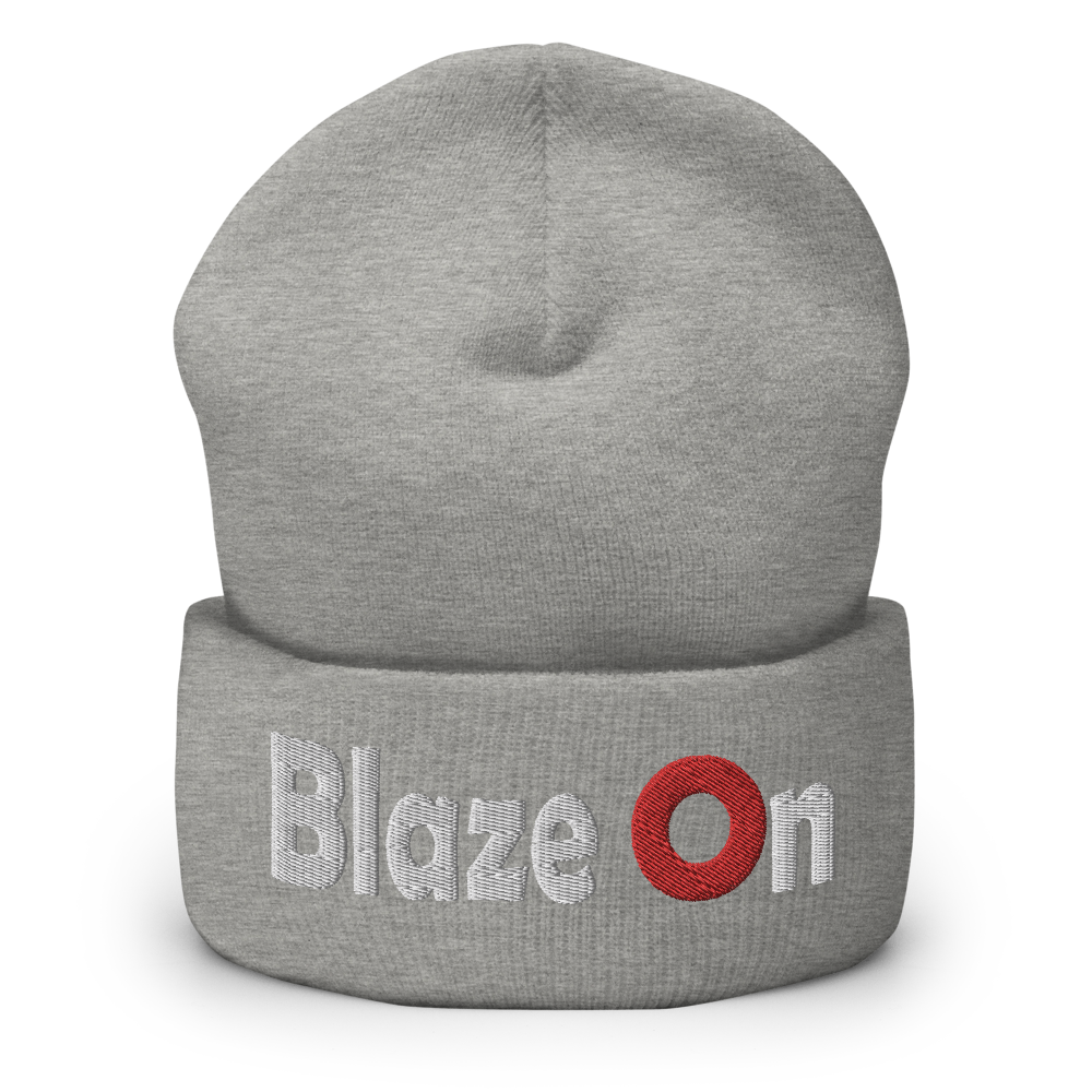 Blaze On Donut Cuffed Beanie | Flat Embroidery | Inspired Phish Phan Art