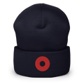 Fishman Red Donut Navy Cuffed Beanie | Flat Embroidery | Inspired Phish Phan Art