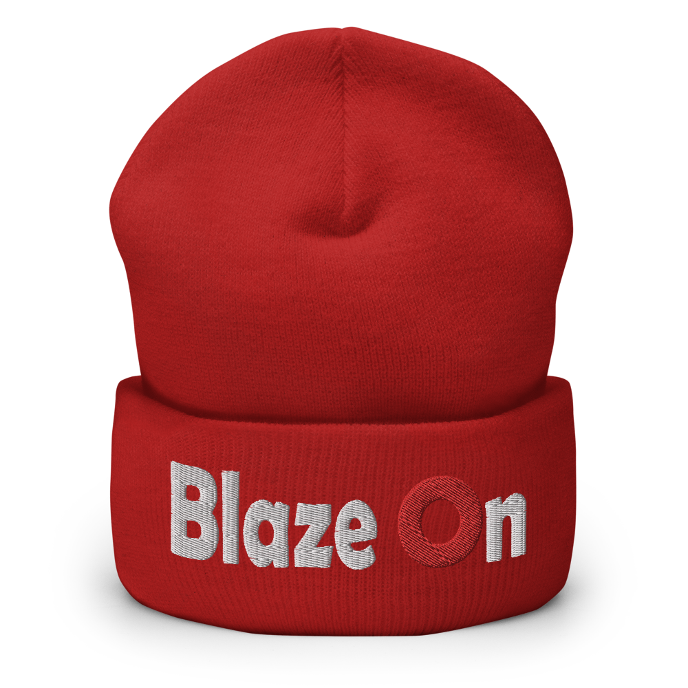 Blaze On Donut Cuffed Beanie | Flat Embroidery | Inspired Phish Phan Art