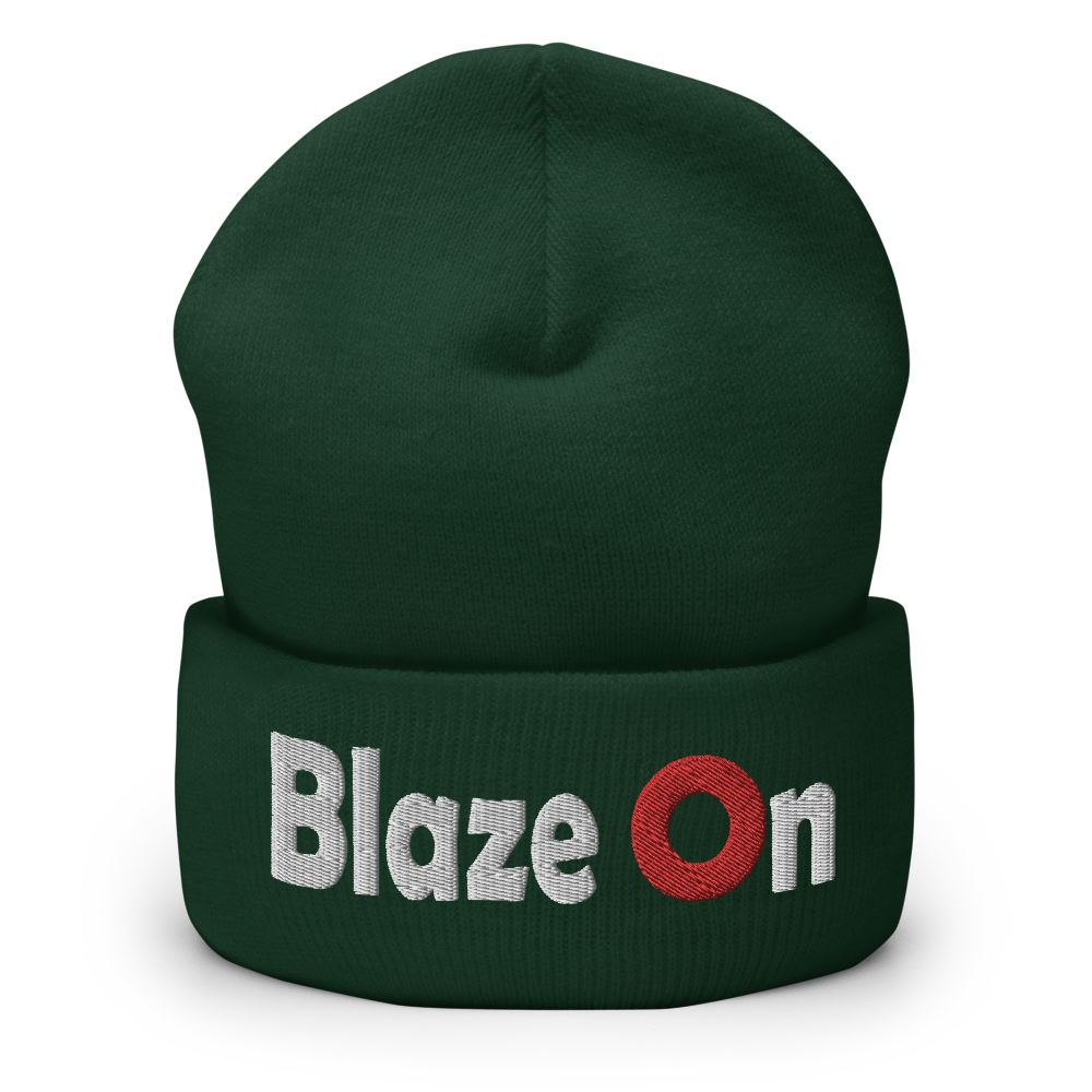 Blaze On Donut Cuffed Beanie | Flat Embroidery | Inspired Phish Phan Art