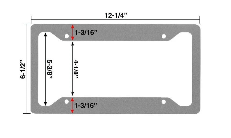 Page Side Rage Side | Aluminum License Plate Frame | 12.25" x 6.5" | Ink/Printed Image