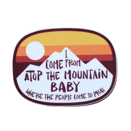 Possum I Come From Atop The Mountain Sticker | Phishy Lot Slap