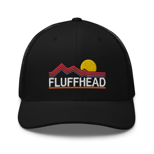 Fluffhead Mountains YEM Tree Trucker Cap | Flat Embroidery | Phish Inspired Art