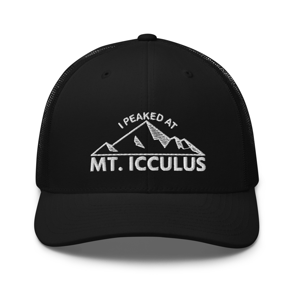 Mt. Icculus "I Peaked At" Trucker Cap | Flat Embroidery | Phish Inspired Art