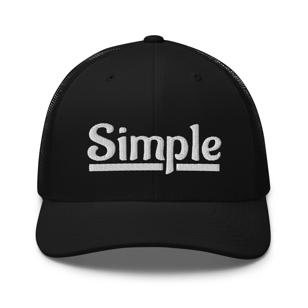 Simple Trucker Snapback Cap | Flat Embroidery | Inspired Phan Art Cap