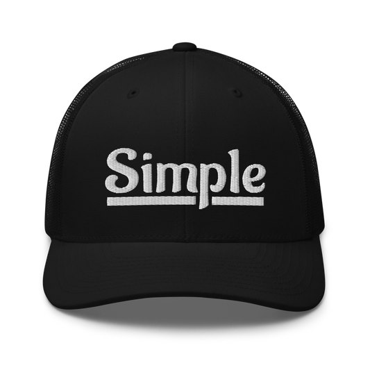 Simple Trucker Snapback Cap | Flat Embroidery | Inspired Phan Art Cap