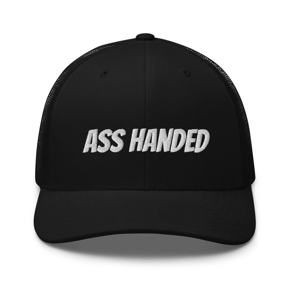 Ass Handed Trucker Cap | Flat Embroidery | Phish Inspired Art