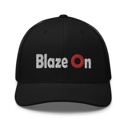 Blaze On Donut Trucker Cap | Flat Embroidery | Phish Inspired Art