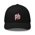 PH Red Donut Trucker Snapback Cap | Flat Embroidery | Inspired Phan Art Cap